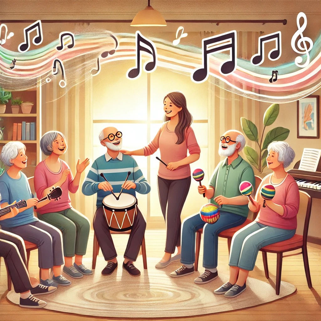 Musicoterapia para Idosos: Melhorando a Memória e o Bem-Estar